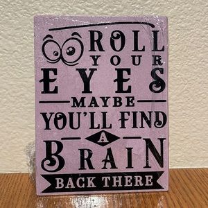 Wood sign that can stand on its own